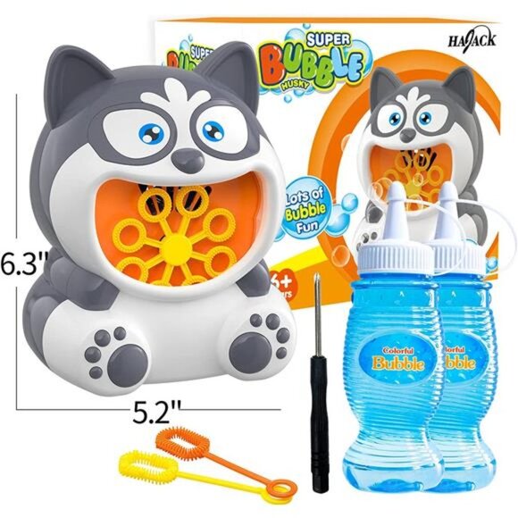 Bubble Machine, Bubble Blower for Kids, 1000+ Bubbles per Min, Automatic - Picture 1 of 7
